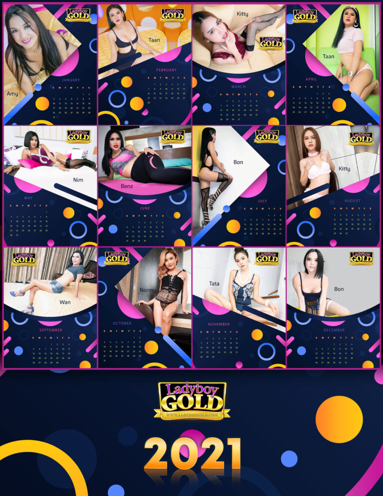 Ladyboy Gold 2021 Calendar