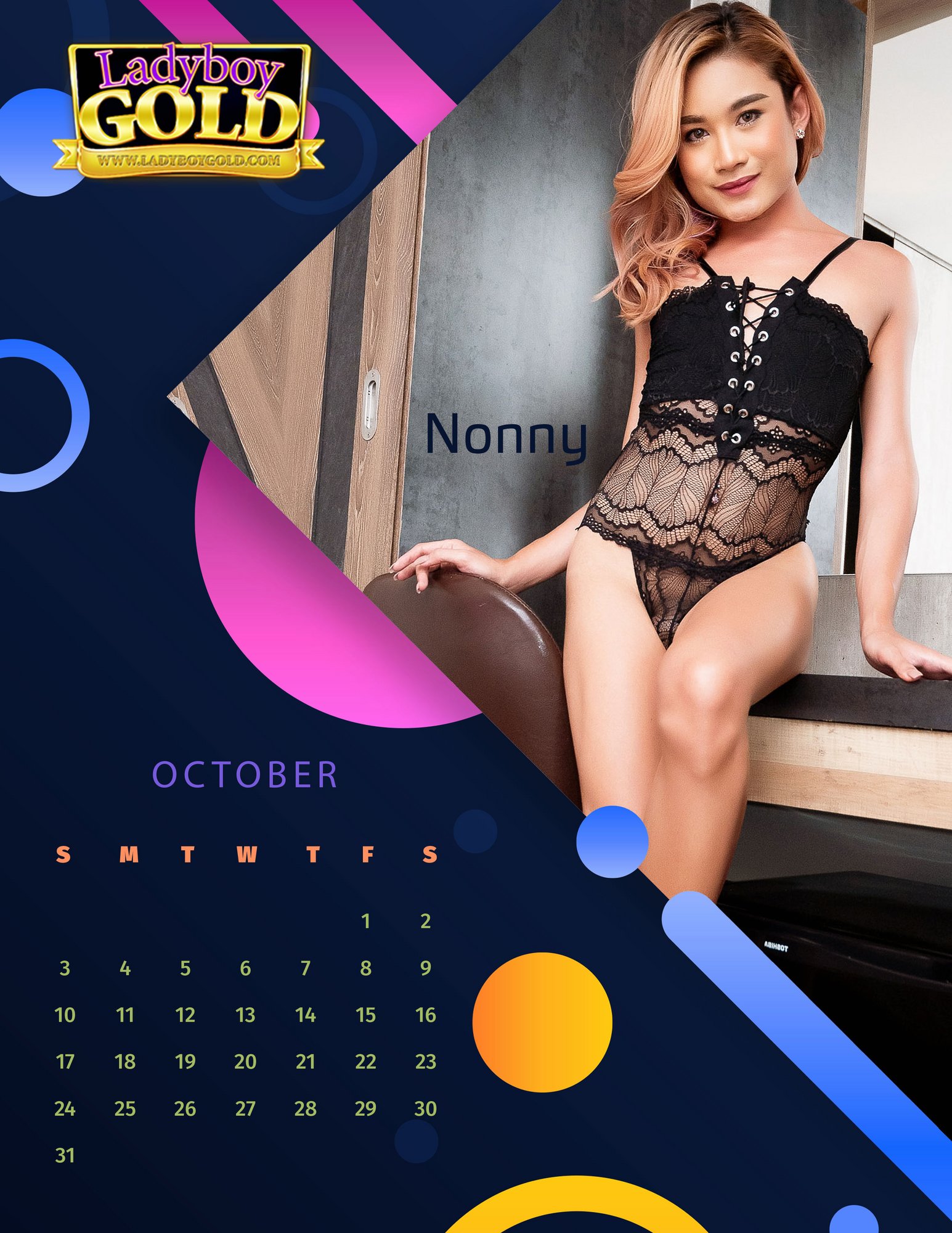 Ladyboy Gold Calendar 2021