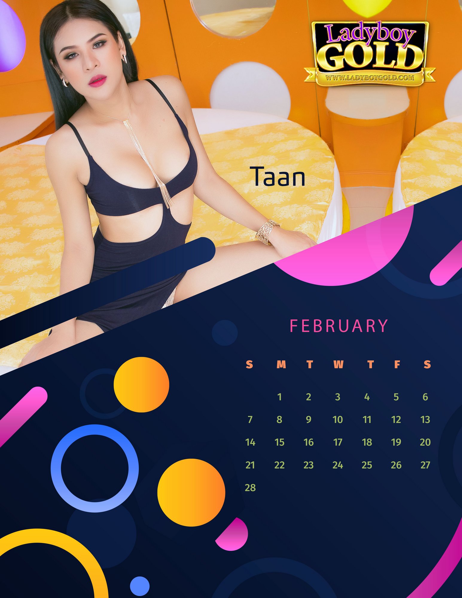 Ladyboy Gold Calendar 2021