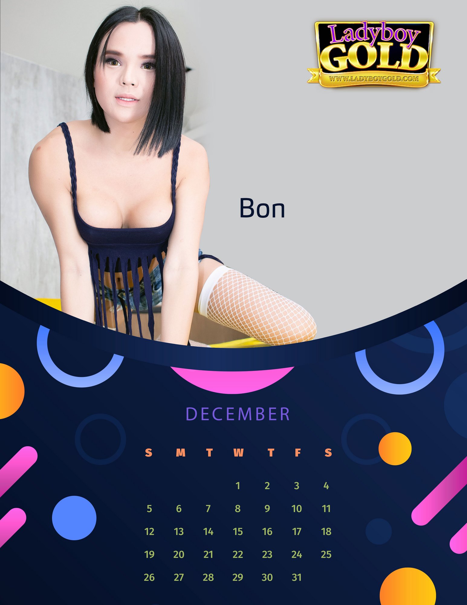 Ladyboy Gold Calendar 2021