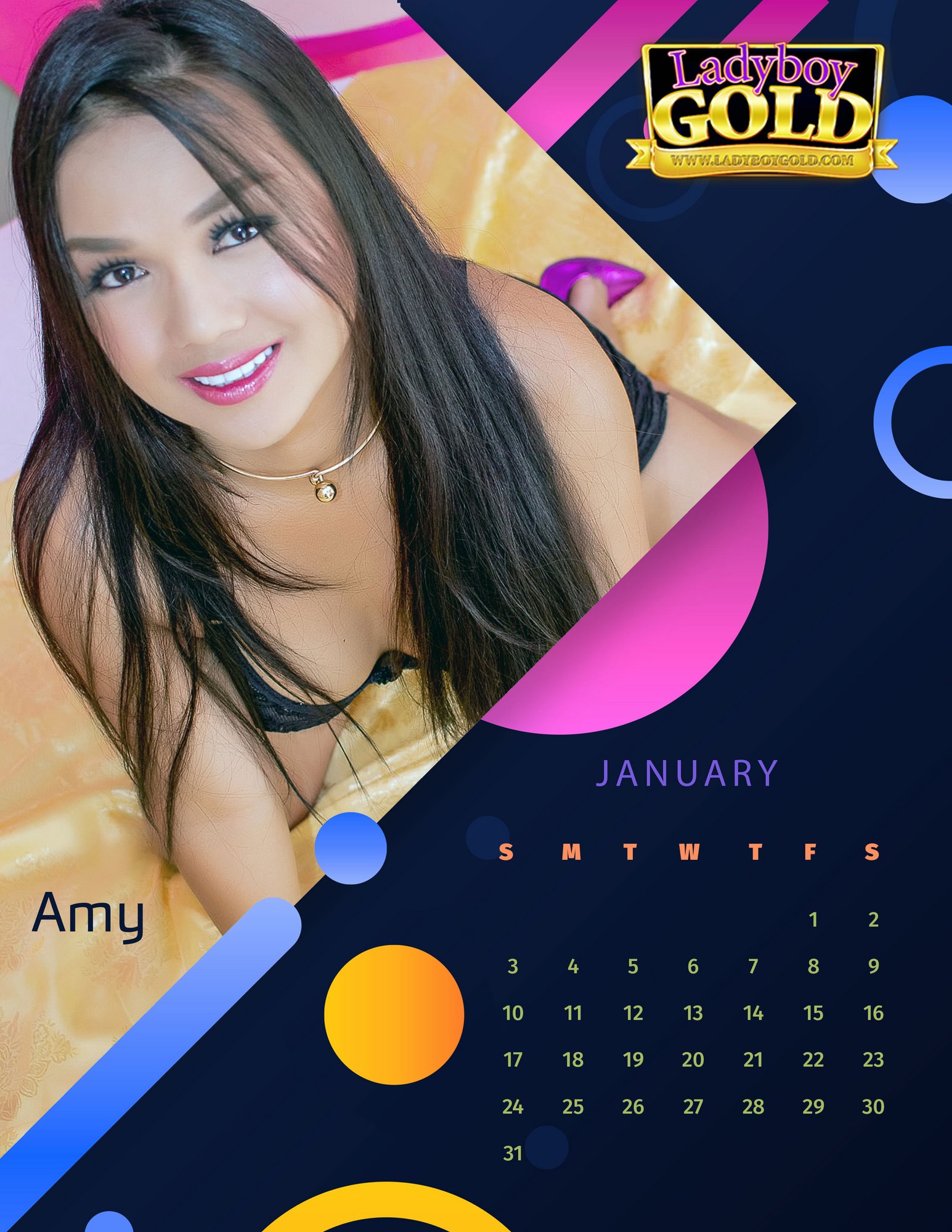 Ladyboy Gold Calendar 2021