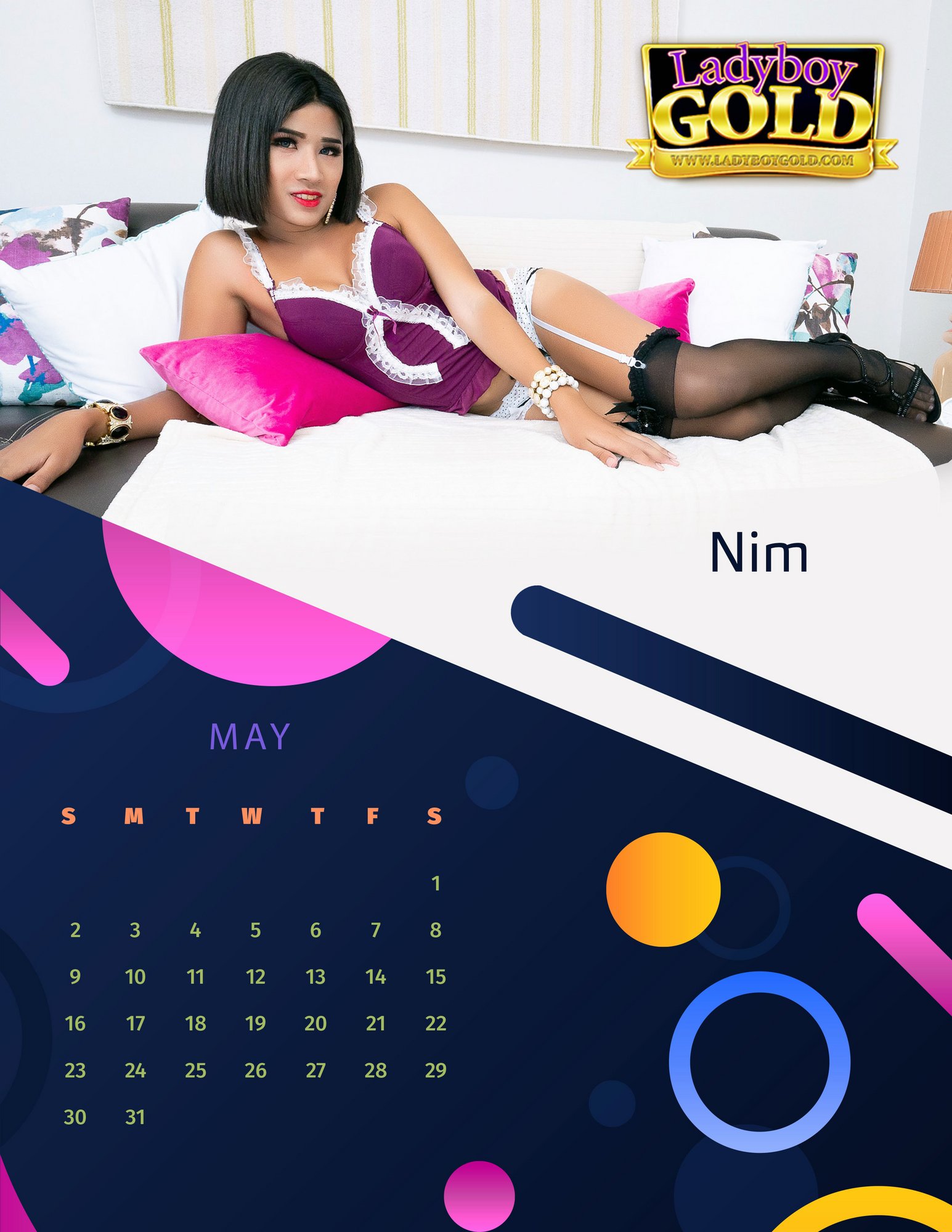 Ladyboy Gold Calendar 2021